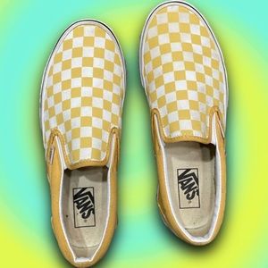 YELLOW CHECKERBOARD CLASSIC SLIP-ON